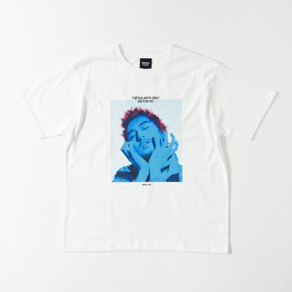 藤井風 アジアツアー Tシャツ Blue Kaze T-shirt Lサイズ - Tシャツ